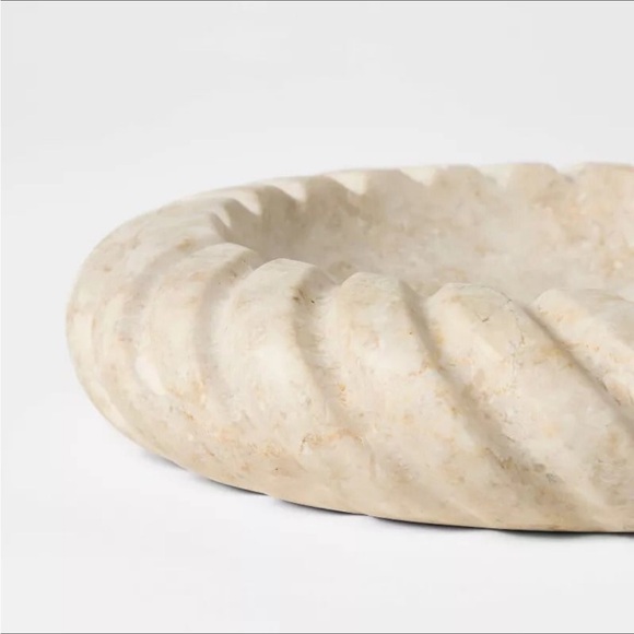 Twisted Edge Marble Dish Cream - Threshold with Studio McGee Spring 2025 - Picture 3 of 8